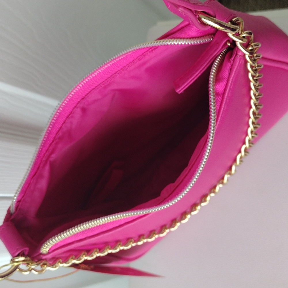 Juicy Couture Hot Pink Chain Shoulder Bag - Picture 6 of 16